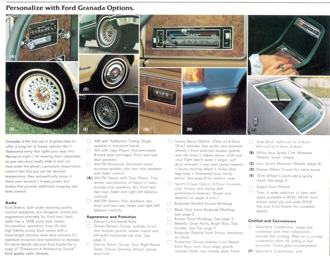 1977 Ford Granada Brochure Page 12